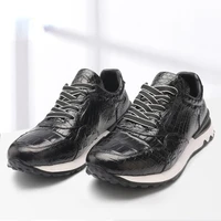 free shipping luxury brand designer mens dress shoes mens leather black lace up flat wear resistant high quality sneakers 2022