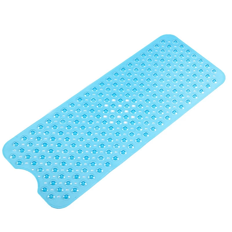 

Non-Slip Bath Mat, Extra Long Bath Mat With Suction Cup, Shower Mat For Kids Bathroom, Mold Resistant, Machine Washable