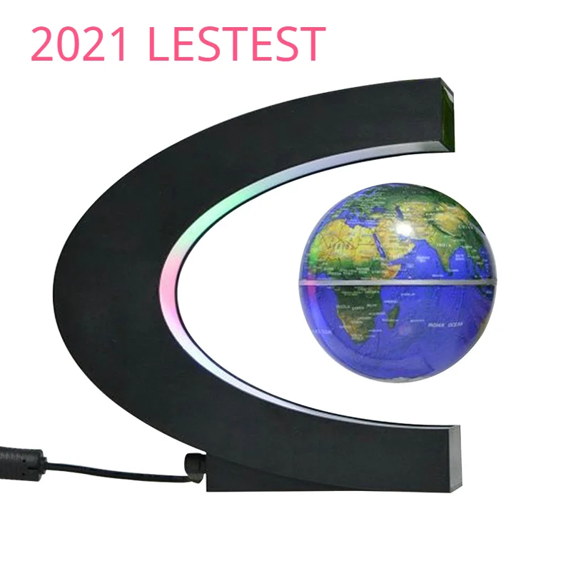 

2021 Floating Magnetic Levitation Globe Light World Map Ball Lamp Lighting Office Home Decoration Terrestrial Globe novelty lamp