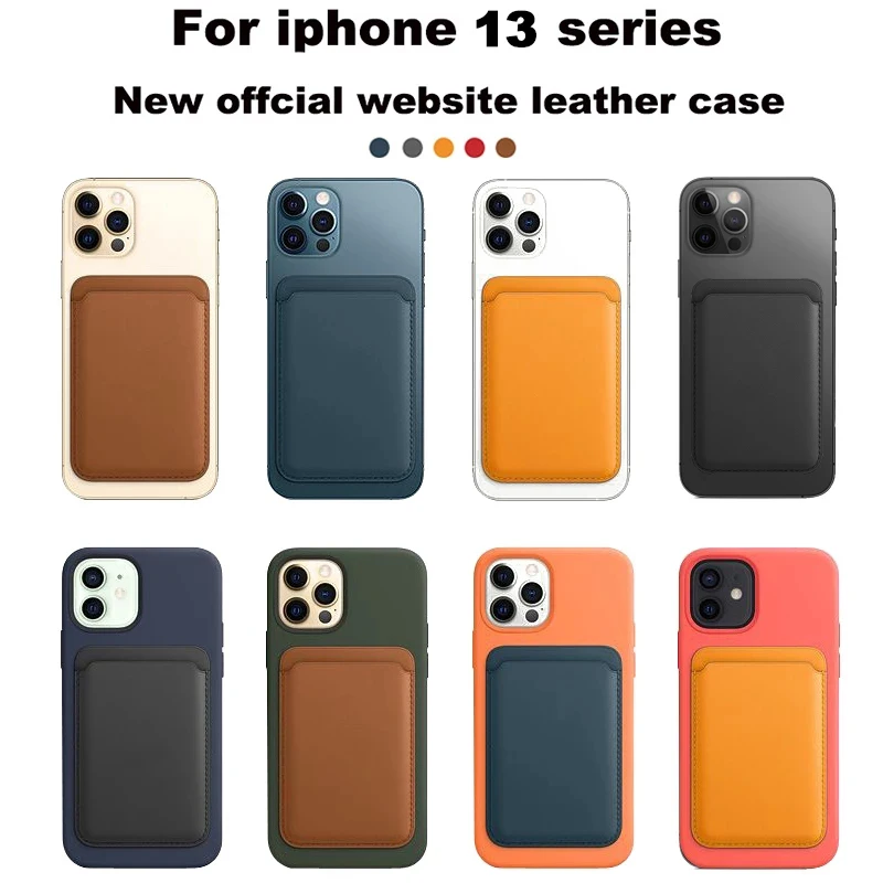 original magnetic card holder case for apple iphone 11 12 13 pro max mini leather wallet cover x xs max xr phone bag accessories free global shipping