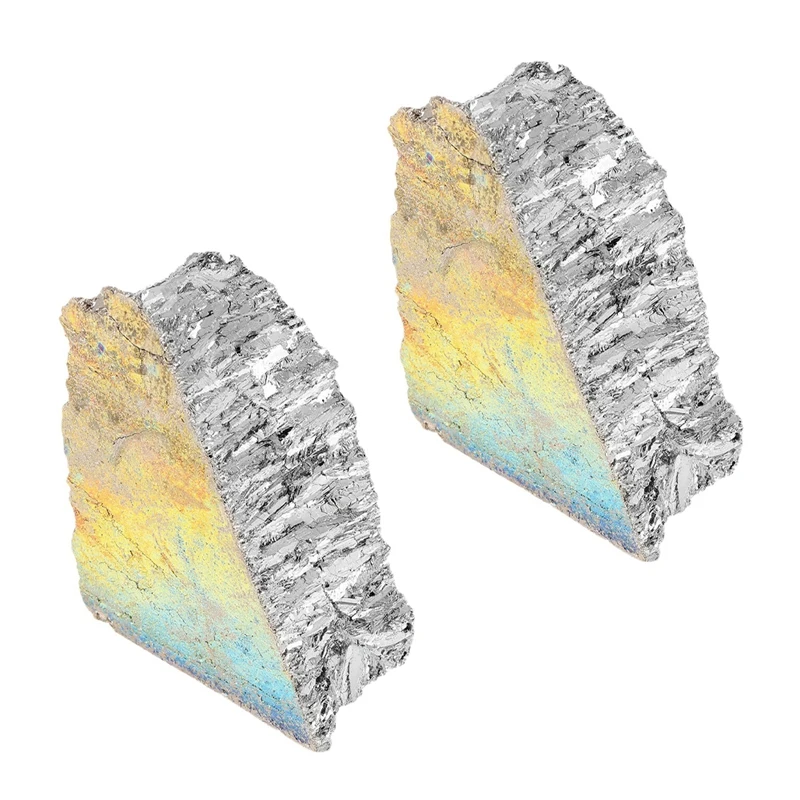 

2X 1KG Bismuth Metal Ingot 99.99% Pure Crystal Fr Making Crystals/Fishing Lures