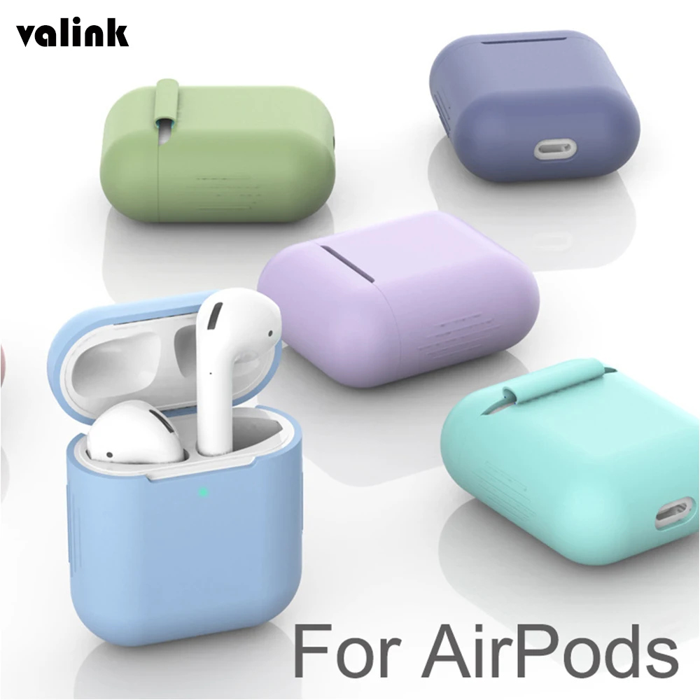 

Soft Silicone Cases For Apple Airpods 1/2 Protective Case Bluetooth Wireless Earphone Cover For Apple Air Pods Charging Box Bags
