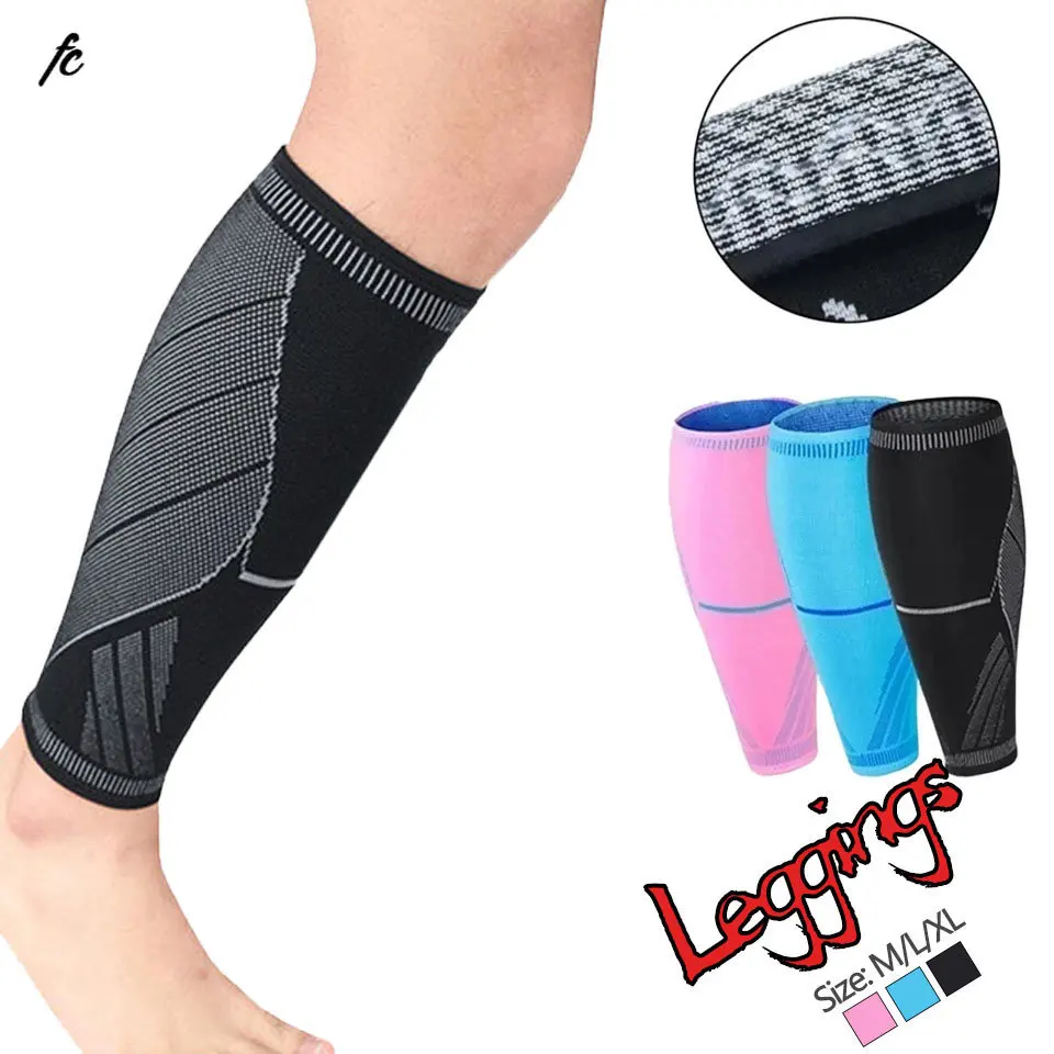 

1PC Compression Calf Sleeve Basketball Volleyball Men Support Calf Elastic Cycling Leg Warmers Running Football Sport Leg Sleeve