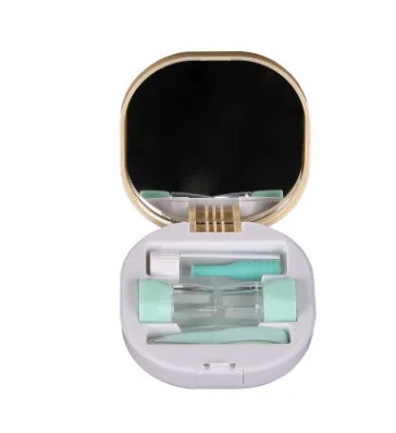 

Contact Lens Box DIY Glossy Simple Portable Invisible Care Box Beauty Pupil Box Companion Box