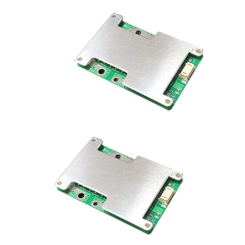 

2Pcs 4S 12V 100A BMS Lifepo4 Lithium Iron Phosphate Battery Protection Circuit Board With Balanced Charging