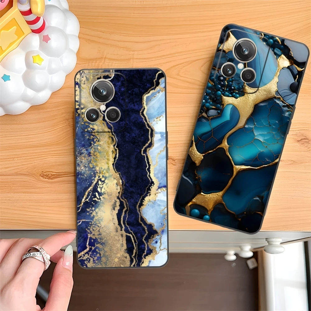 Роскошный чехол для мобильного телефона с золотым камнем Realme GT 2 9i 8i 7i Pro X50 X2 C35 C21 C20