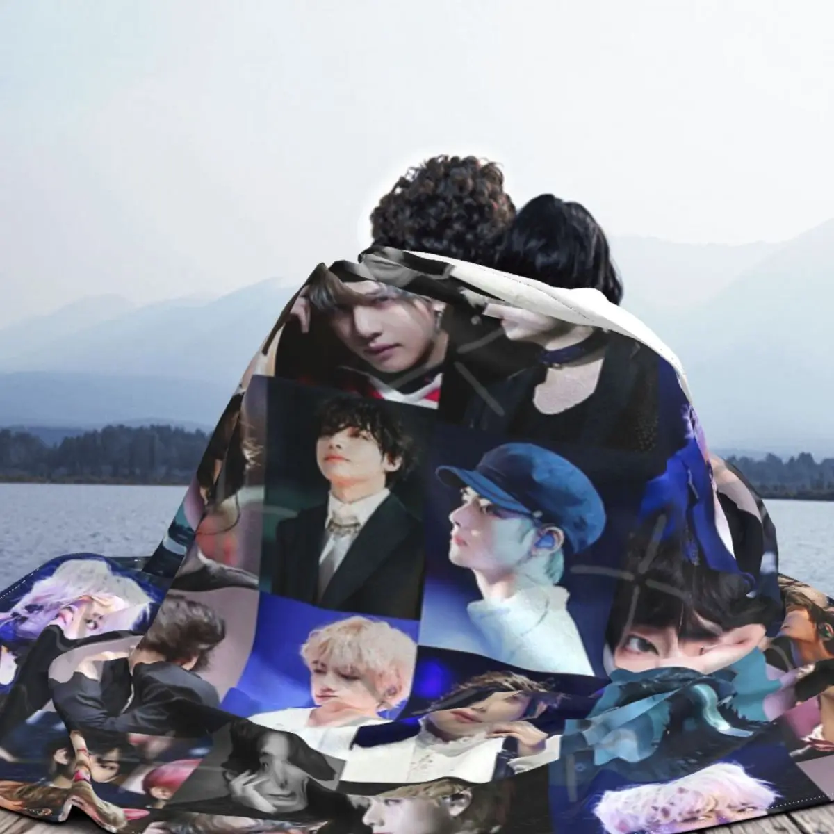 Плюшевые одеяла Kim Taehyung пледы