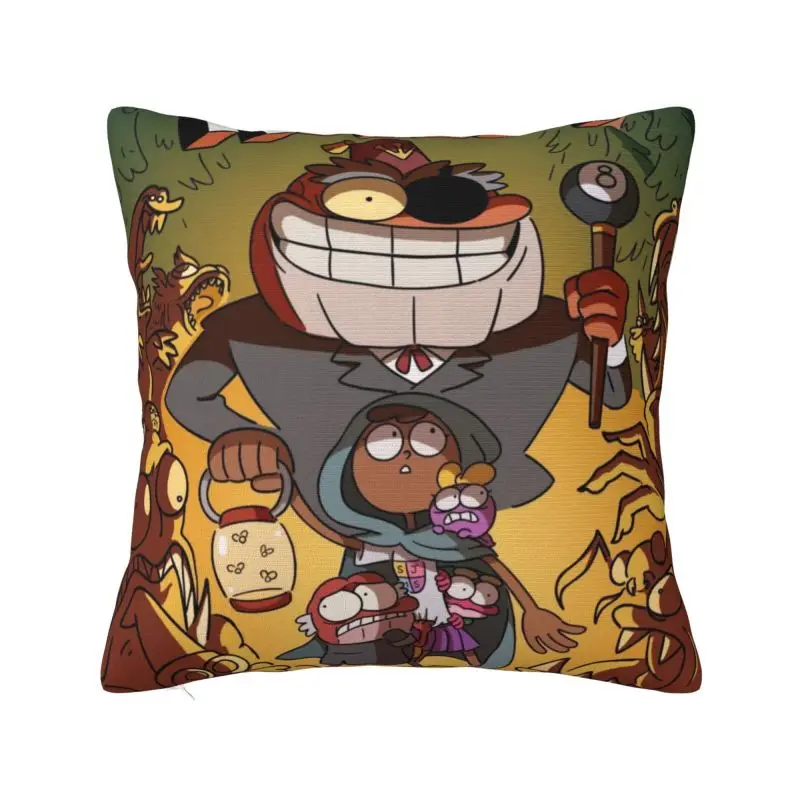 

Amphibia Wax Museum Pillow Case Home Decoration Modern Comic Anime Cushions Cover for Sofa Square Pillowcase