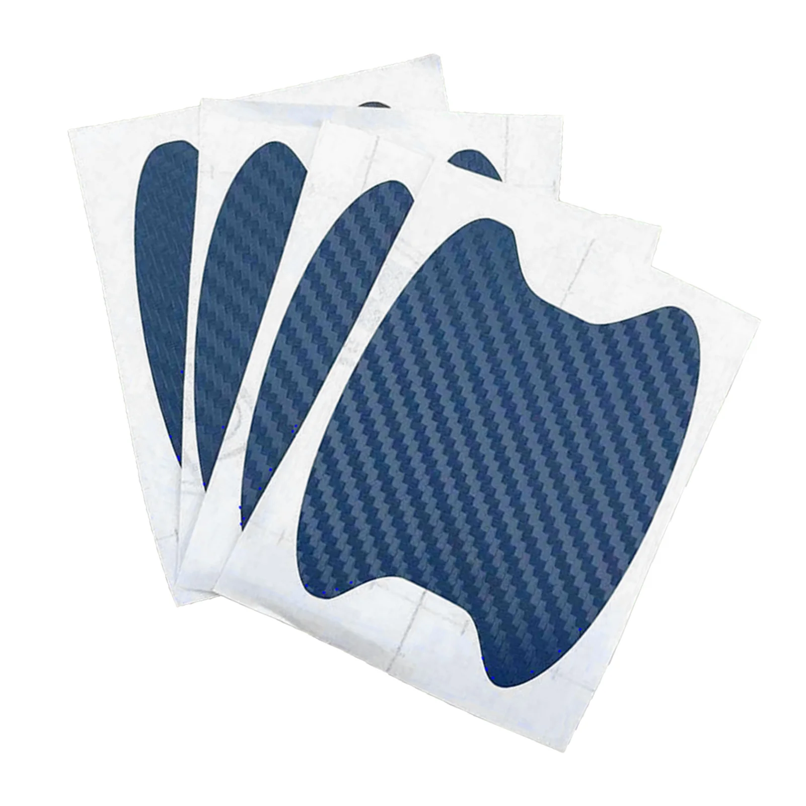 

4 шт., автомобильные защитные накладки на дверные чашки, из углеродного волокна