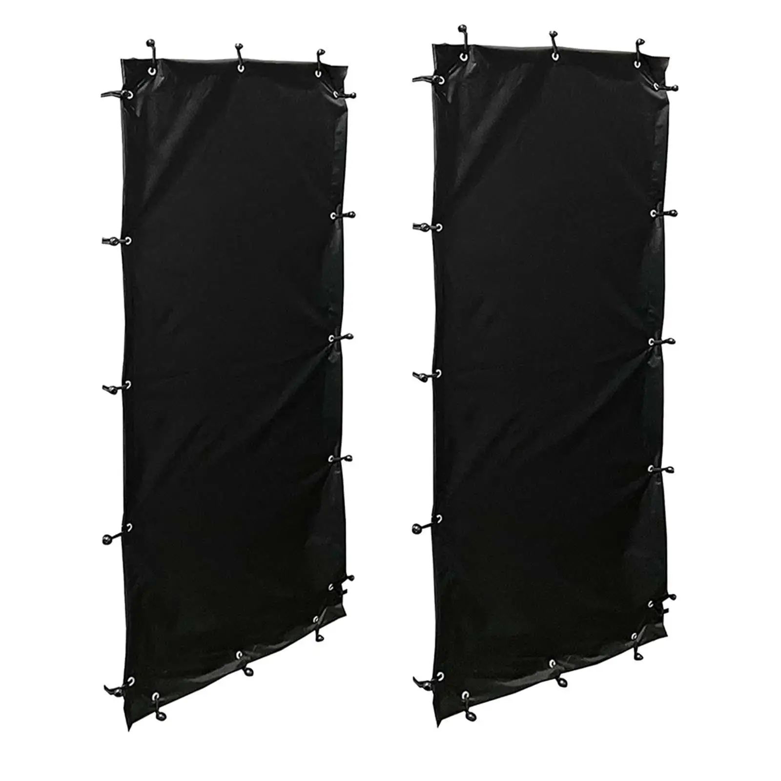 

2x Weatherproof Curtain for Firewood Rack Firewood Log Rack Cover Curtains 66cmx148cm Waterproof Firewood Cover for Camping BBQ
