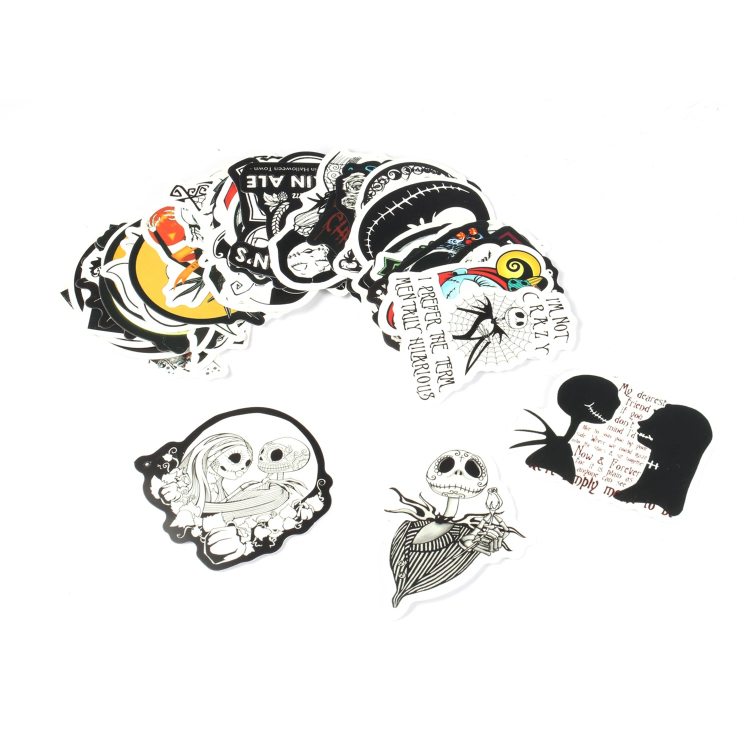 

50pcs Halloween Horror Night Stickers Trolley Stickers Christmas Horror