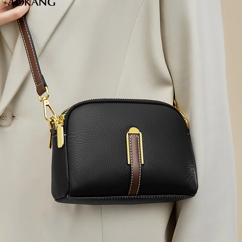 Женские сумки через плечо из натуральной кожи Повседневная сумка коровьей для