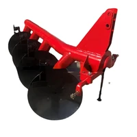 tube disc plow matching with tractor suspension connection no grass wrapping and no blocking