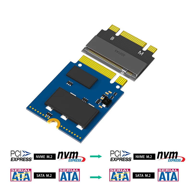 M2 SATA B + M Key / M.2 NVME M-Key от 2230 до 2242 Удлинительный адаптер конвертер карты для ThinkPad X270