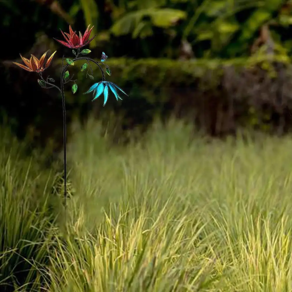 

1pcs Metal Wind Spinner Windmill Outdoor Lawn Decoration Sculpture Hot Patio Ornament Y1h0