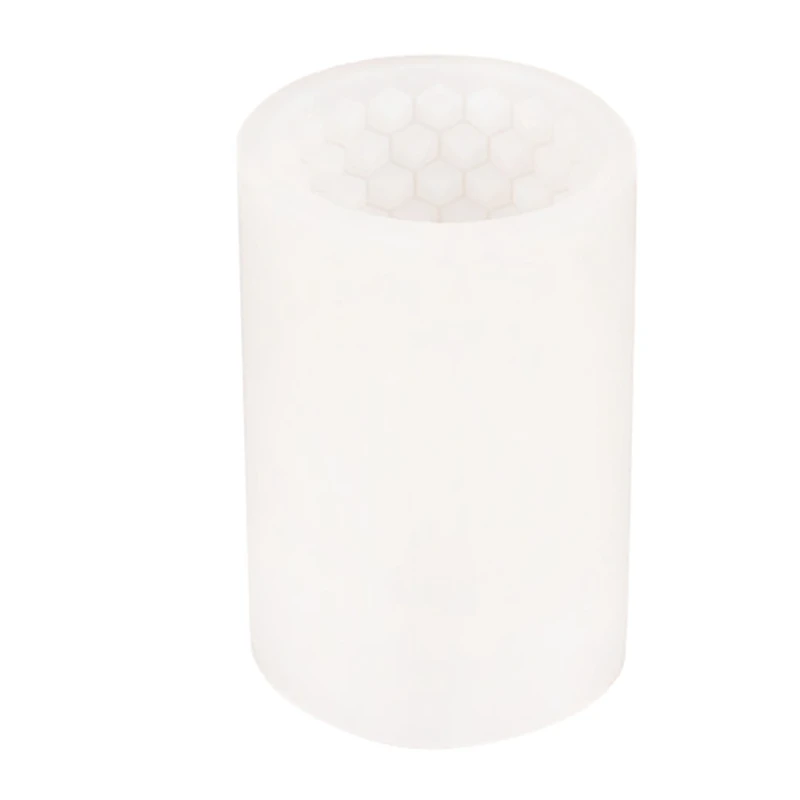 

3D Honeycomb Cylindrical Shape Candle Mould DIY Aromatherapy Candle Silicone Mold Silicone Mold For Candle Making
