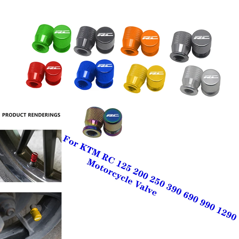 

Motorcycle CNC Accessories Tyre Air Port Tire Valve Wheel Stem Cap Cover For KTM RC390 RC 125 200 250 390 690 990 1290 all years
