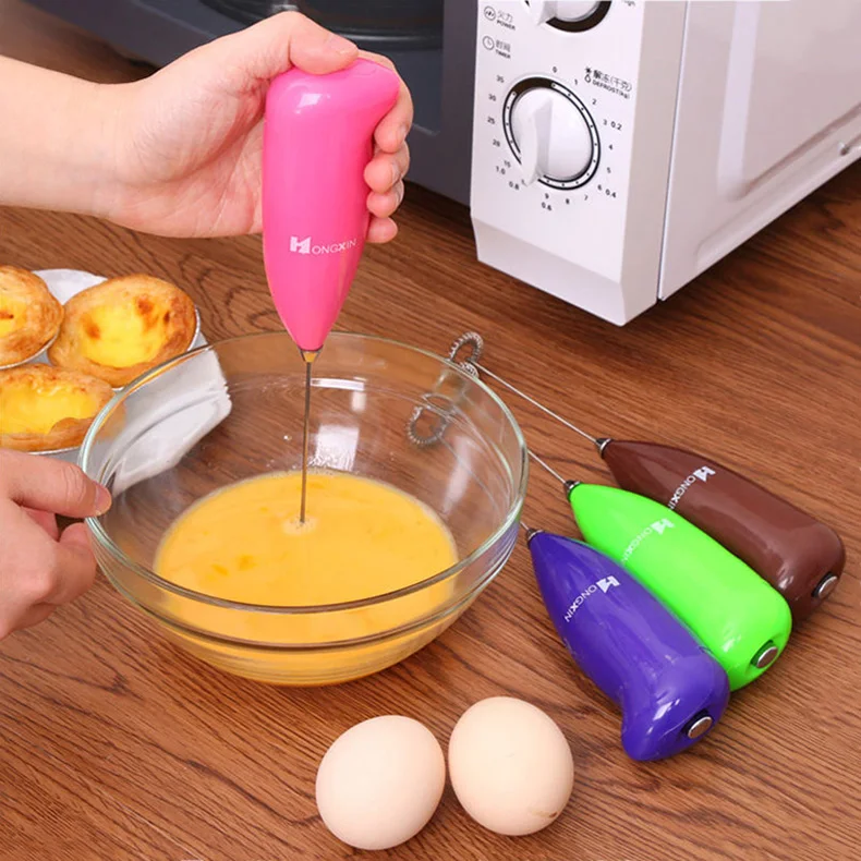 

Milk Frother Electric Foamer Coffee Foam Egg Beater Stirrer Mini Portable Blender Beverage Mixer Kitchen Whisk Tools Accessories