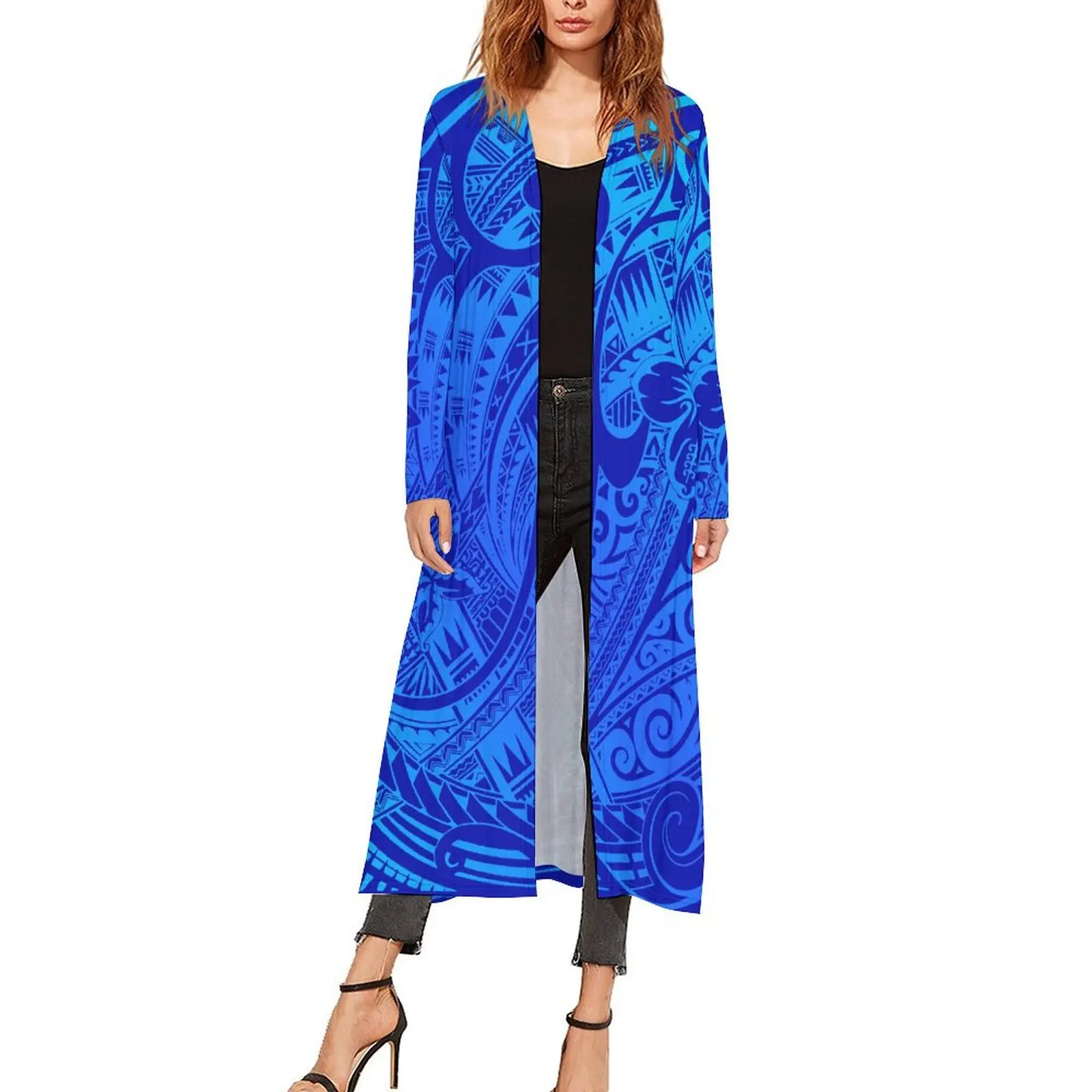 Самоа гибискус гавайское вечернее пальто в этническом стиле новый дизайн