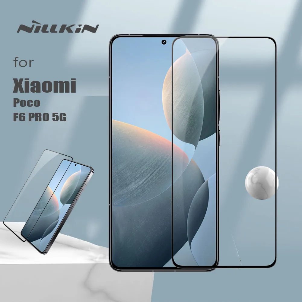 Для Xiaomi Poco F6 Pro 5G Nillkin закаленное стекло CP + PRO полное покрытие клейкая защитная