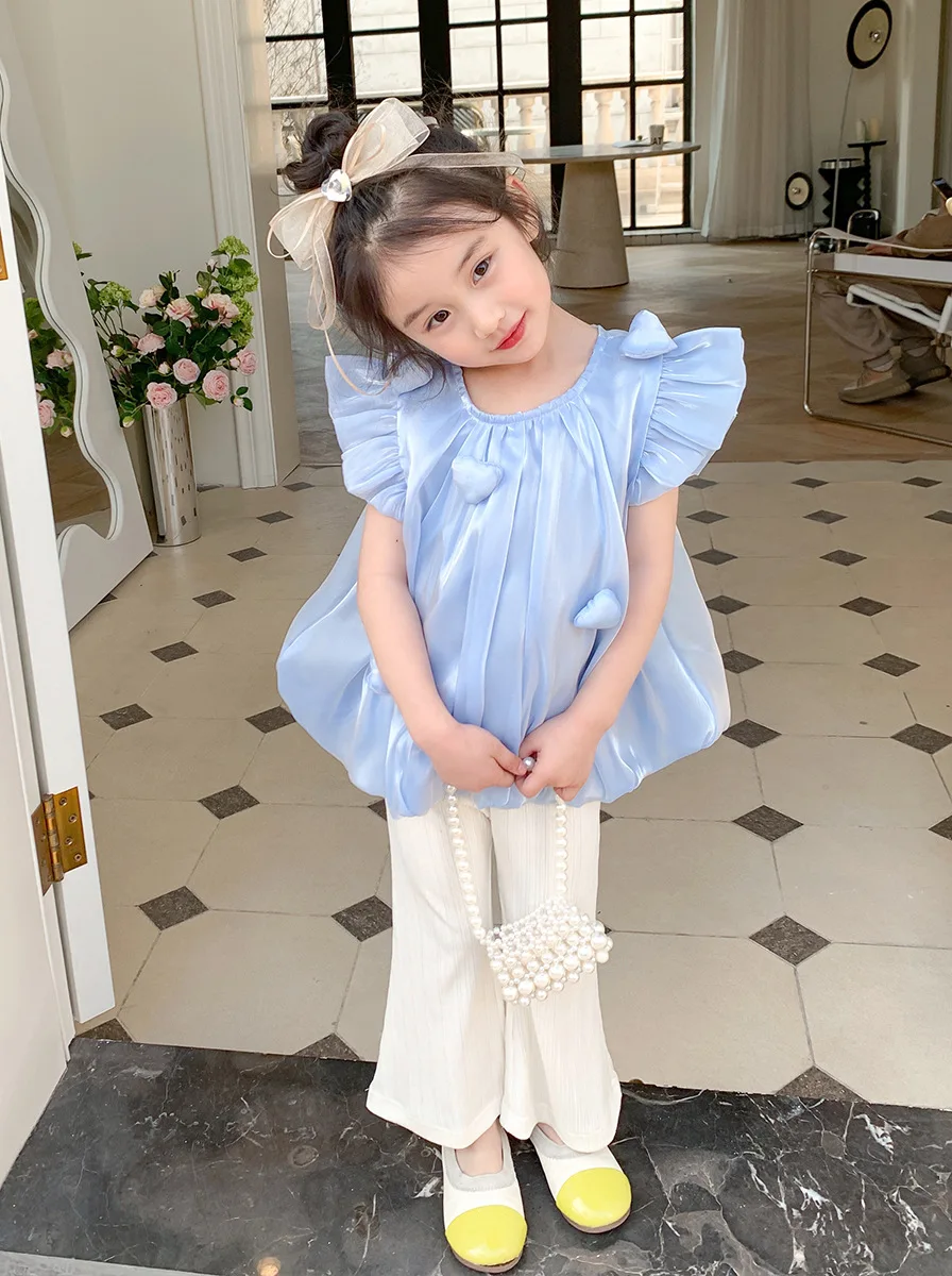 Детские комплекты для девочек топы из мерсеризованного хлопка микро