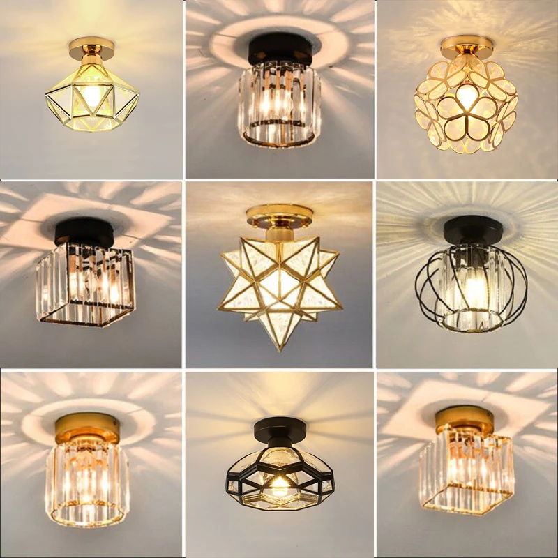 

Modern Nordic LED Chandelier Crystal Acrylic Lights Flats Living Loft Study Room Aisle Corridor Lamp Indoor Lighting AC 110-220V