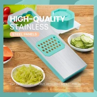 stainless steel 3 in 1 vegetable cutter slicer multifunction kitchen tools fruit and peeler shredding tool blade easy to clean r