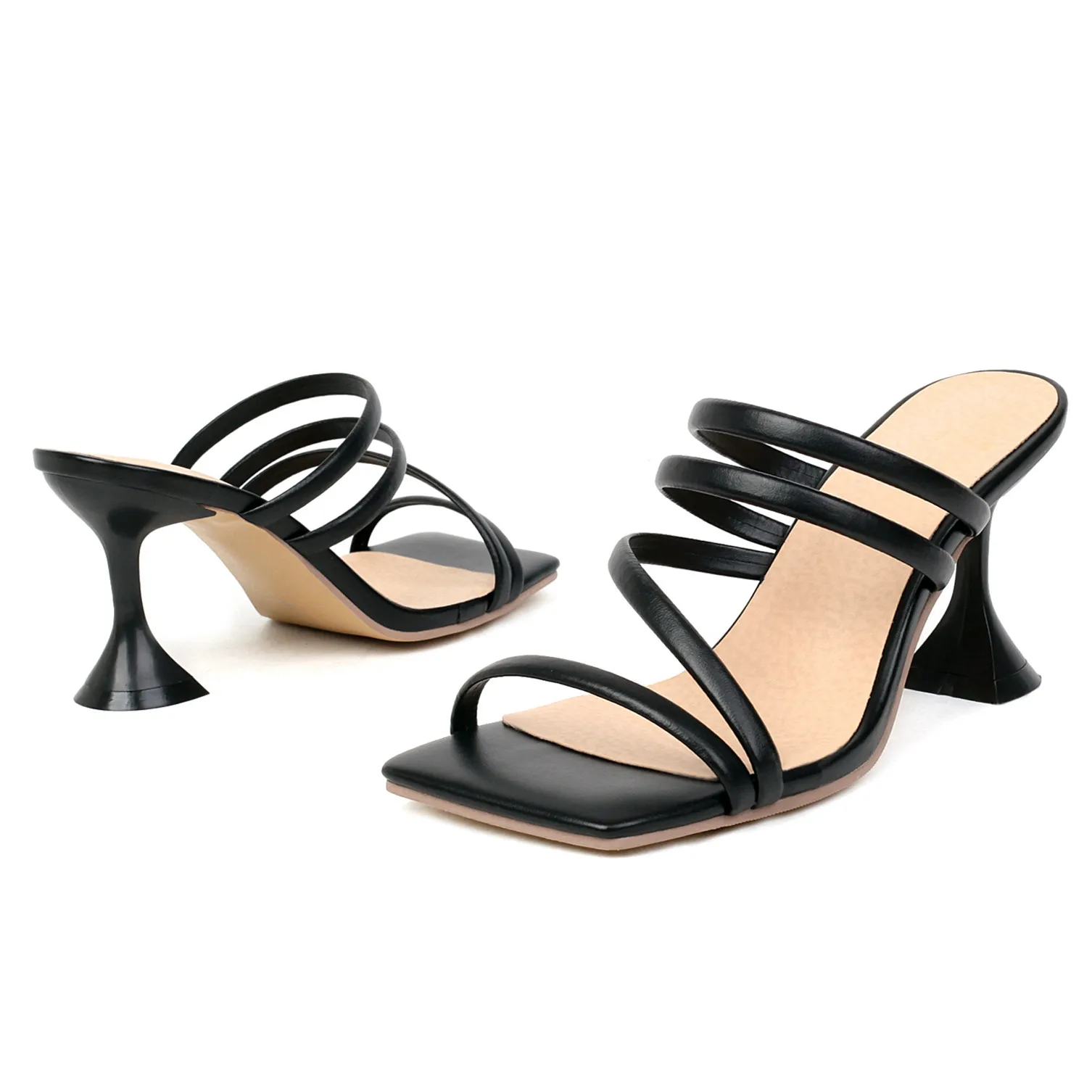 

2023 web celebrity fashion women's high heel sandal shoes women's high heels gladiator sandals shallow flats