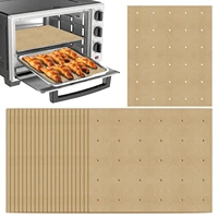 100pcs air fryer disposable paper liner non stick mat steamer square paper baking mats kitchen airfryer baking accessories