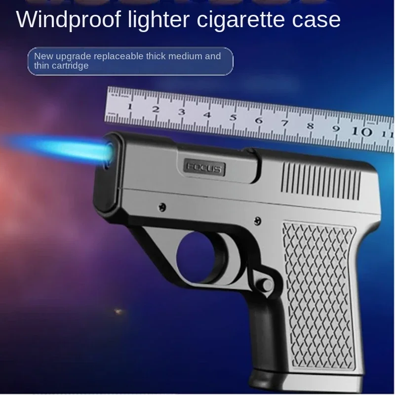 Новинка Бутановая газовая зажигалка креативная форма ветрозащитная зеркальная