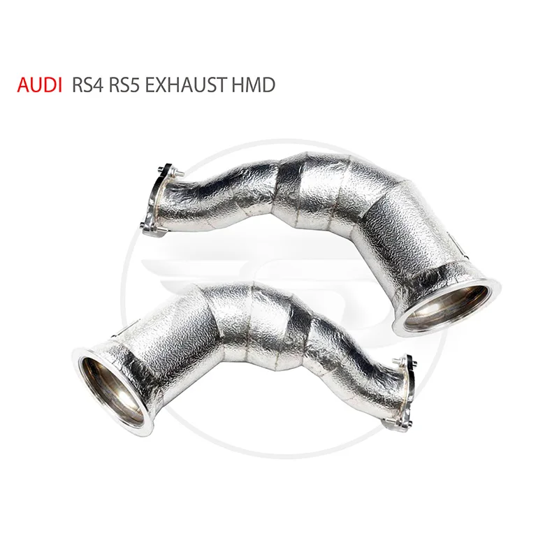 

HMD Exhaust Manifold Downpipe for Audi RS4 RS5 Car Accessories With Catalytic converter Header intake manifolds