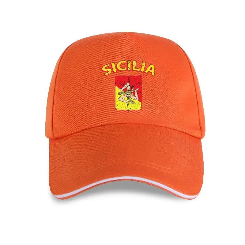 

2022 New Fashion Baseball Cap Men Men'S High Quality Tops Hipster Sicilia Italia Flag, Sicilian, Sicily Italy, Sicilia T-Sh