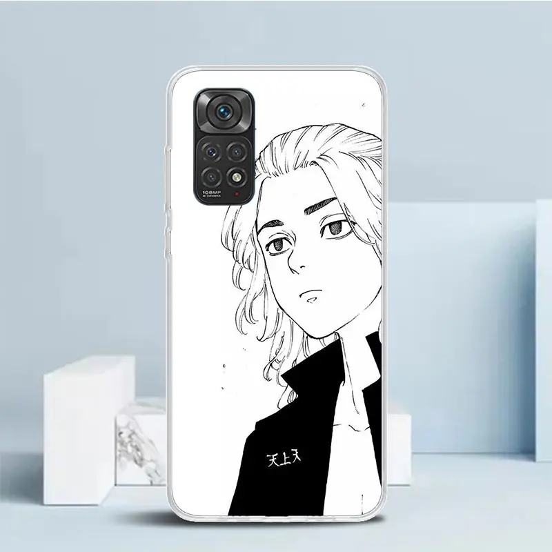 Черный чехол для телефона в стиле аниме Tokyo Aevengers Xiaomi Redmi Note 13 14 12S 12 11S 11 11T 11E Pro Plus 10S