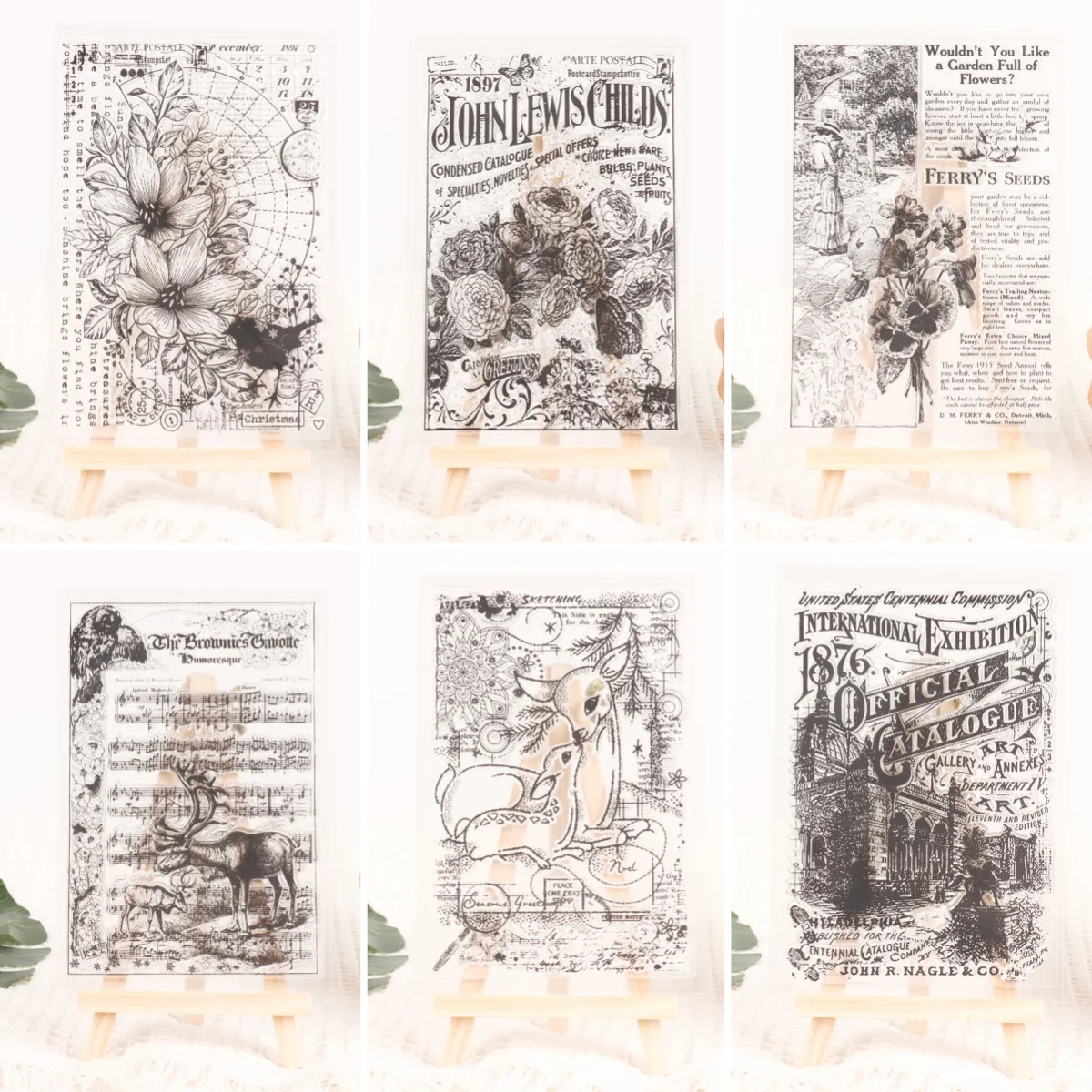 Прозрачные силиконовые штампы в стиле архитектуры/животных/цветов для