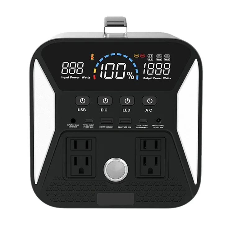 Портативная электростанция 500 Вт с батареей 135200 мАч для хранения энергии уличный