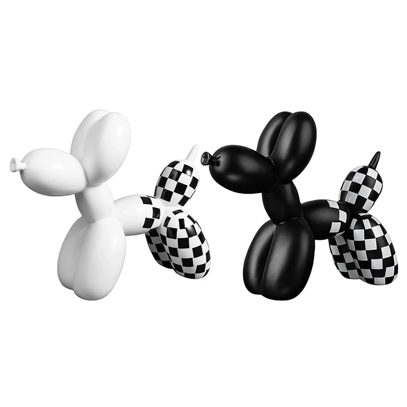 

Light Luxury Balloon Dog Decoration Resin Dog Sculpture Creative Animal Home Living Room Soft Outfit Cute Decoration