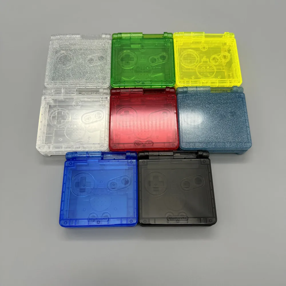 Фото Высокопрозрачный красочный корпус для GBA SP для ремонта игровой консоли Gameboy Advance sp, поддержка оригинального экрана IPS №3