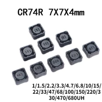 10pcs cd74r smd power inductor 774mm 11 52 23 34 76 8101522334768100150220330470680uh shielded inductor