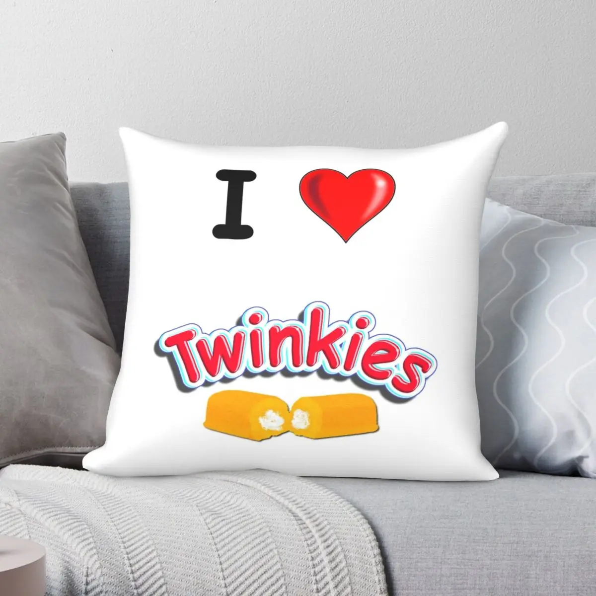 

Наволочка из полиэстера и льна с принтом на молнии