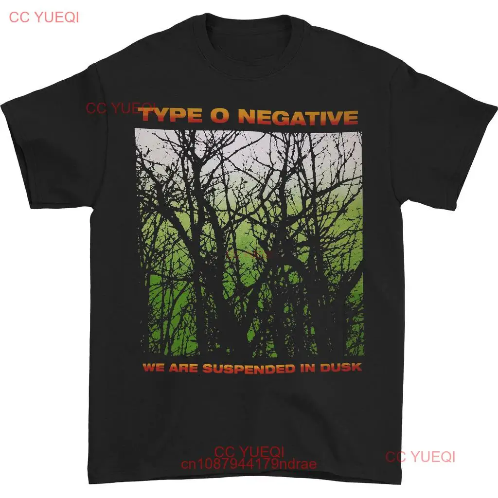 Тип O минус мы подвешиваем в сумерках футболка из хлопка черного цвета от S до 5XL