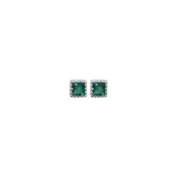 925 sterling silver emerald earrings trendy simple earrings small and exquisite earrings ear pierced earrings