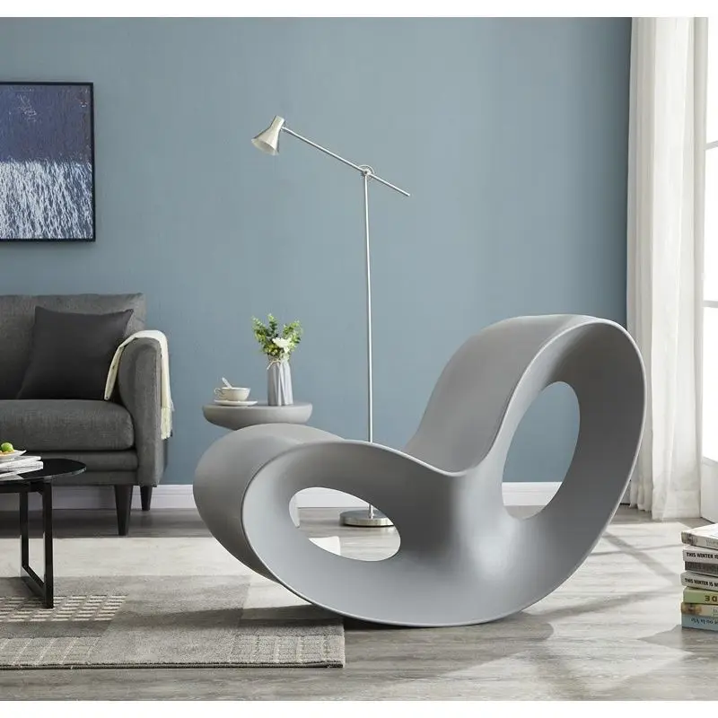 

Victor rocking chair creative modern minimalist living room balcony home lazy reclining chair leisure sofa bed sofa chair