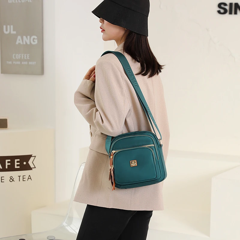 

High Quatily Women's Shoulder bag Nylon Female CrossBody Bag Girl Purse Daily Ladies Messenger Bag Abrasion resistant fabric