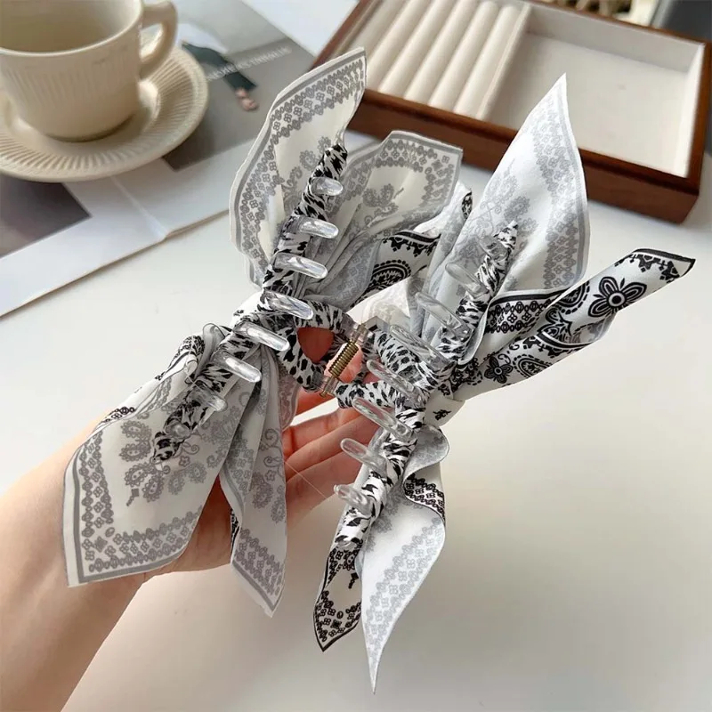 Заколки для волос в богемном стиле с большим бантом Женские винтажные