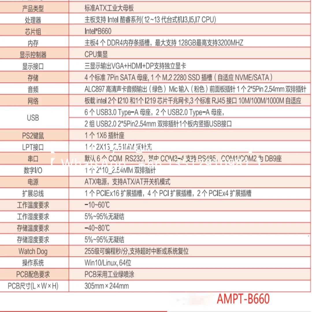 AMPT-I3626 6-го, 7-го, 8-го, 9-го поколений 1151 B365 DDR4 2133 2400 2666 AMPT-B660 B660 ATX 12-го, 13-го поколений DDR4 (art.: 3920dc68c8b2a) - 3920dc68c8b2a