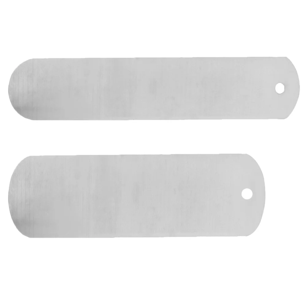 

2 Pcs Aluminum Plate Sock Shaping Board Metal Jig Blank Straight Jigs DIY Dye Convenient Making Tool