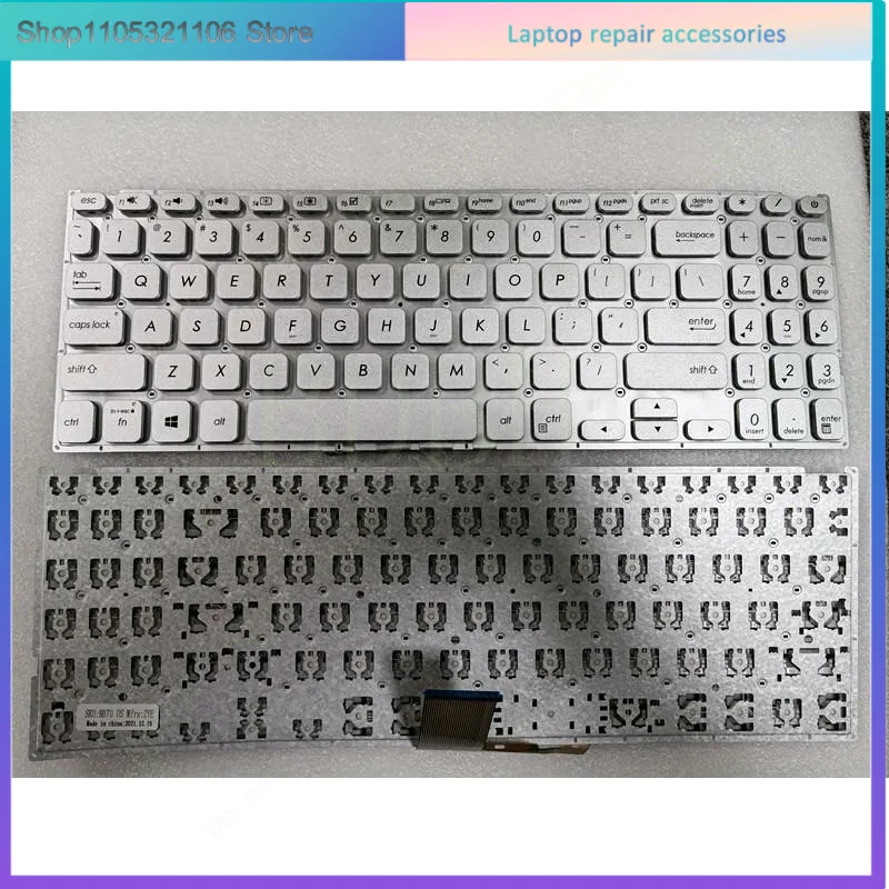Новая клавиатура для Asus Vivobook X512 X512FA X512DA X512U X512UA X512UB US Silver (art.: 3920d86fcdb77) - 3920d86fcdb77