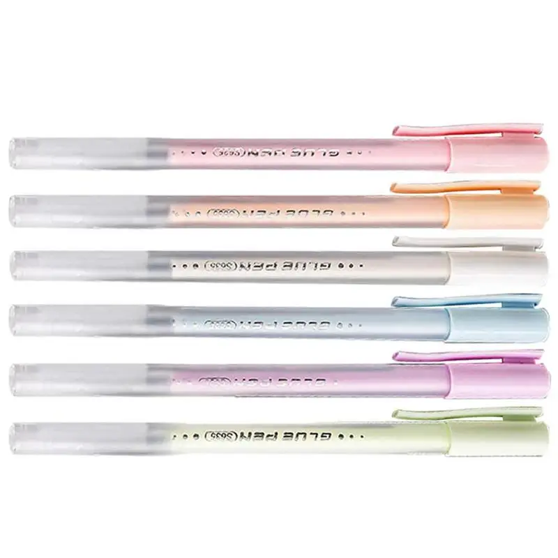 

Клей-ручки для рукоделия, портативные тканевые клей-ручки для рукоделия, Красочные 6 шт. клей-карандашей, набор инструментов для скрапбукинга, клей-карандаш для рукоделия