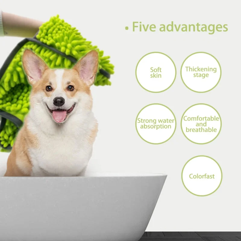 

Ванная для собак полотенце из микрофибры, супервпитывающее банное полотенце, быстросохнущее полотенце для кошек и собак, одеяло для малень...