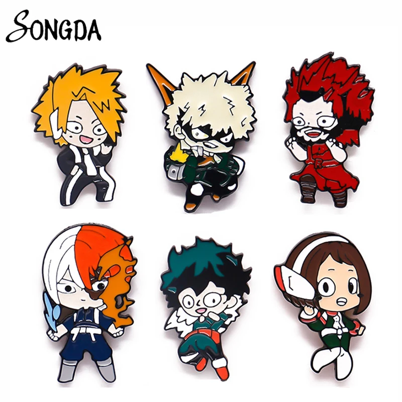 

Enamel Anime My Hero Academia Brooch Pins Cartoon No Hero Academia Brooches Badges Otaku Cosplay Jewelry Gifts for Kids Friends
